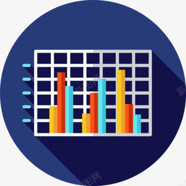 条形图图表和图表4平面图图标图标