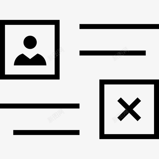 线框ui线框细线图标svg_新图网 https://ixintu.com ui线框 线框 细线