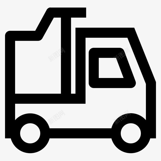 卡车货物交货图标svg_新图网 https://ixintu.com 交货 包装 卡车 物流 装运 货物 运输