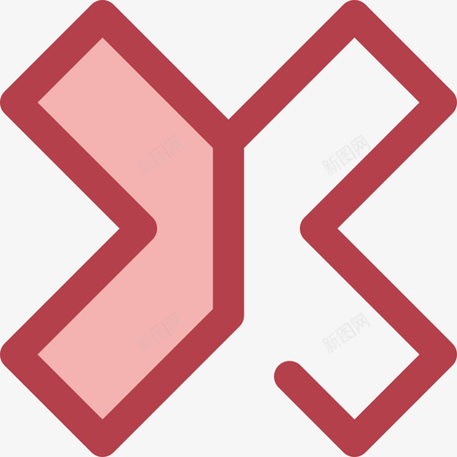 取消评级验证符号3红色图标svg_新图网 https://ixintu.com 取消 红色 评级验证符号3