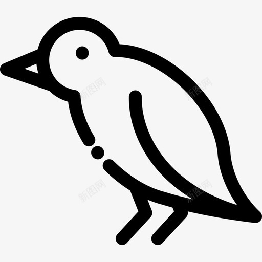 鸟春天的象征直线图标svg_新图网 https://ixintu.com 春天的象征 直线 鸟