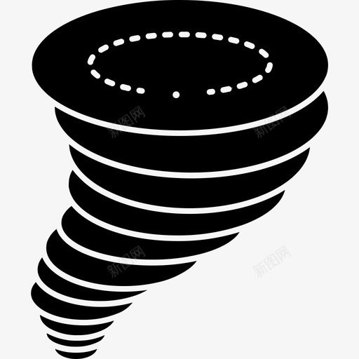 风暴涂鸦龙卷风图标svg_新图网 https://ixintu.com 旋风 涂鸦 风暴 龙卷风