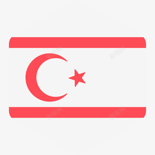 北塞浦路斯国际旗帜2六边形图标svg_新图网 https://ixintu.com 六边形 北塞浦路斯 国际旗帜2