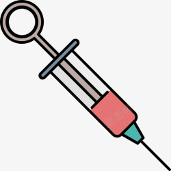 彩色注射器注射器医用14彩色128px图标高清图片