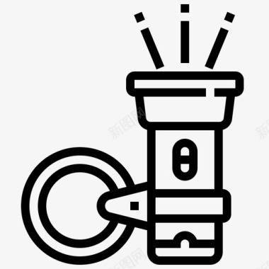 手电筒配件自行车图标图标