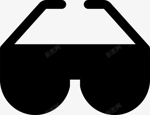 眼镜牙医视力图标svg_新图网 https://ixintu.com 牙医 牙科填充 眼镜 紫外线 视力 防护