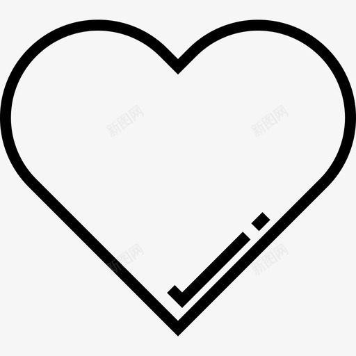 心脏评级和验证符号2线性图标svg_新图网 https://ixintu.com 心脏 线性 评级和验证符号2