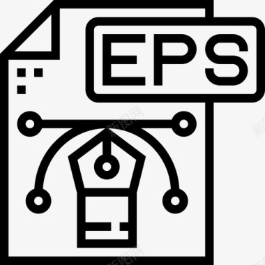 Eps文件类型3线性图标图标