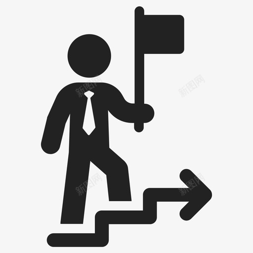 成功商人目标图标svg_新图网 https://ixintu.com 商人 成功 晋升 目标 赢家