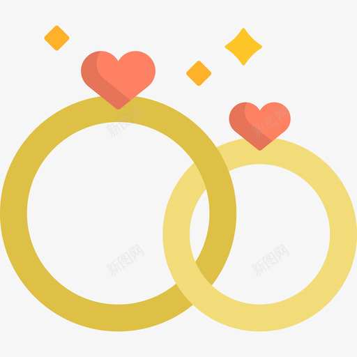 结婚戒指情人节19平装图标svg_新图网 https://ixintu.com 平装 情人节19 结婚戒指