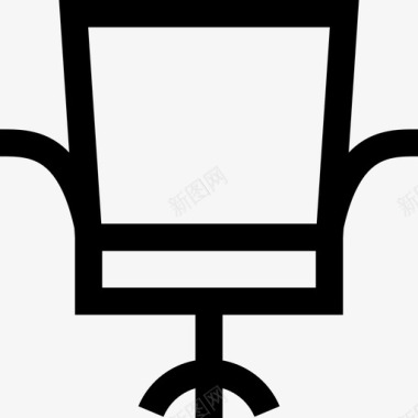 办公椅家具14直线型图标图标