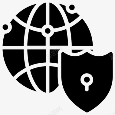 网络保护internet保护网络安全图标图标