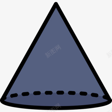 圆锥体元素线条色彩图标图标