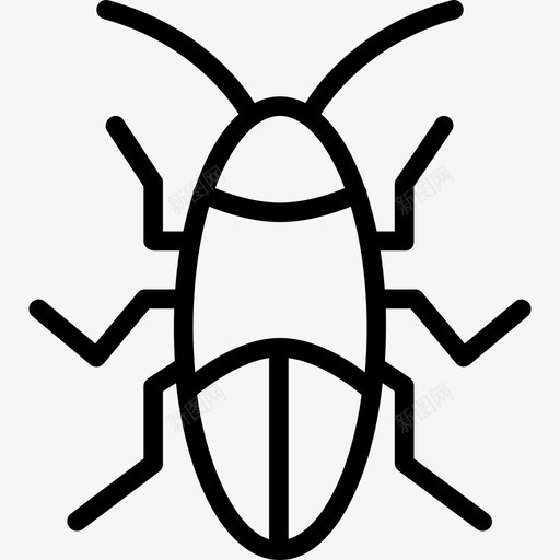 蟑螂自然3直系图标svg_新图网 https://ixintu.com 直系 自然3 蟑螂