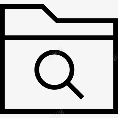 文件夹iosul4线性图标图标