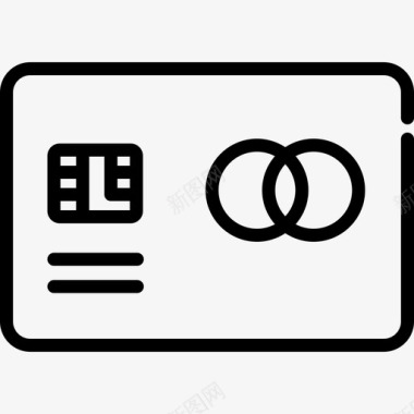 万事达卡信用卡4直系图标图标