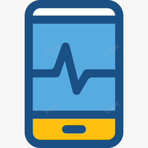 智能手机医疗保健双色图标svg_新图网 https://ixintu.com 医疗保健 双色 智能手机