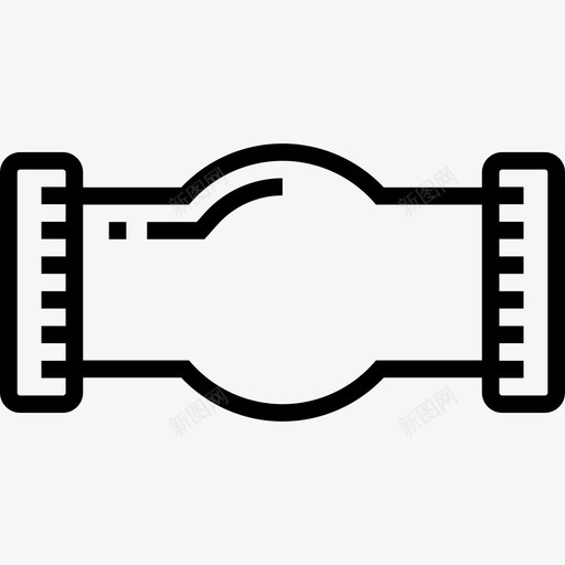 管道建筑施工3线性图标svg_新图网 https://ixintu.com 建筑施工3 管道 线性