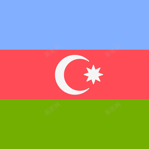 阿塞拜疆国际旗帜4广场图标svg_新图网 https://ixintu.com 国际旗帜4 广场 阿塞拜疆
