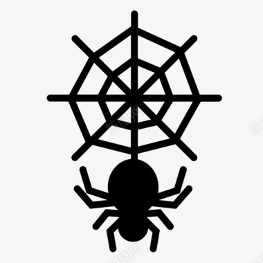 蜘蛛网万圣节恐怖图标图标