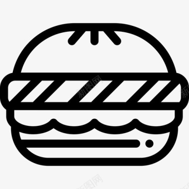 汉堡烧烤派对5直系图标图标