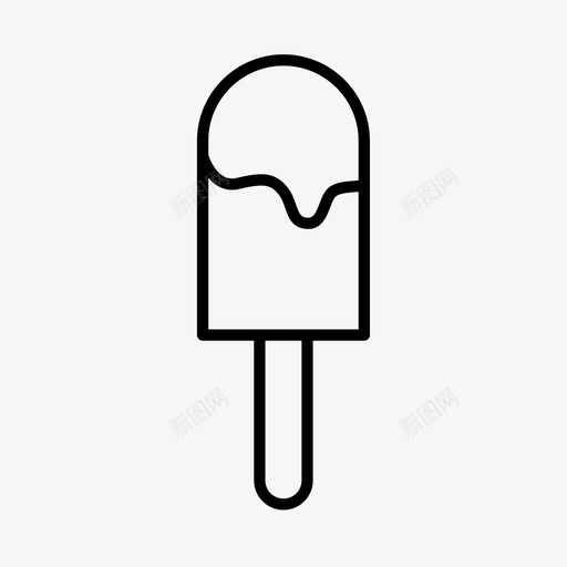 冰棒冰淇淋冰棍图标svg_新图网 https://ixintu.com 冰棍 冰棒 冰淇淋 棒棒糖 派对