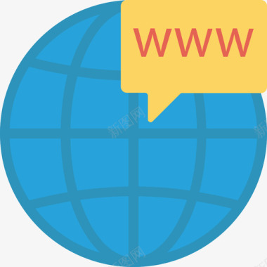 互联网网页开发用户界面3平面图标图标