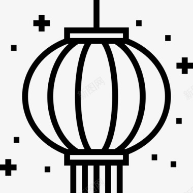 灯笼瓷器8直纹图标图标