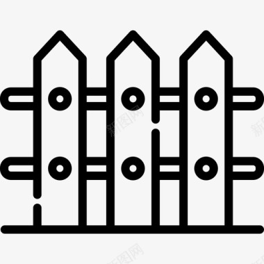 围栏农场7直线图标图标