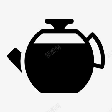 茶壶电器卡特尔图标图标
