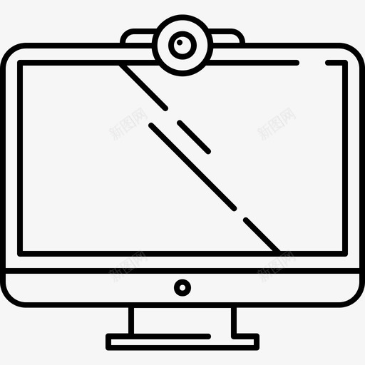 计算机设备20线路128px图标svg_新图网 https://ixintu.com 线路128px 计算机 设备20