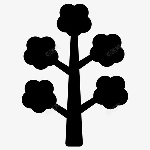 树木自然植物图标svg_新图网 https://ixintu.com 树叶生态园林天然林 树木 植物 植物树自然 植被 自然