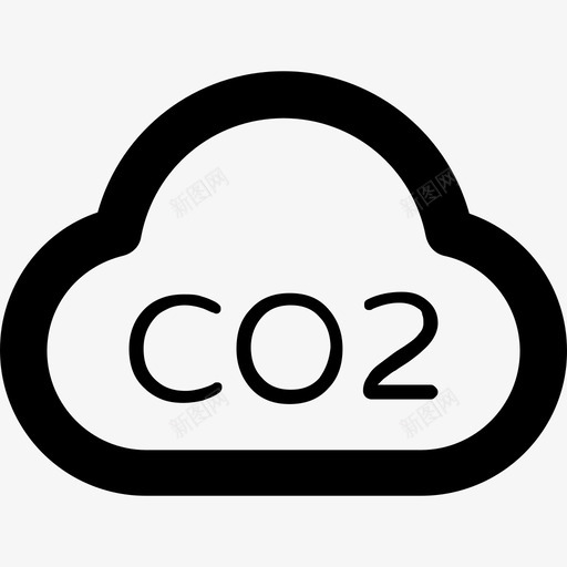 二氧化碳工业2粗体圆形图标svg_新图网 https://ixintu.com 二氧化碳 工业2 粗体圆形