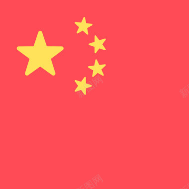 中国国际广场4面旗帜图标图标