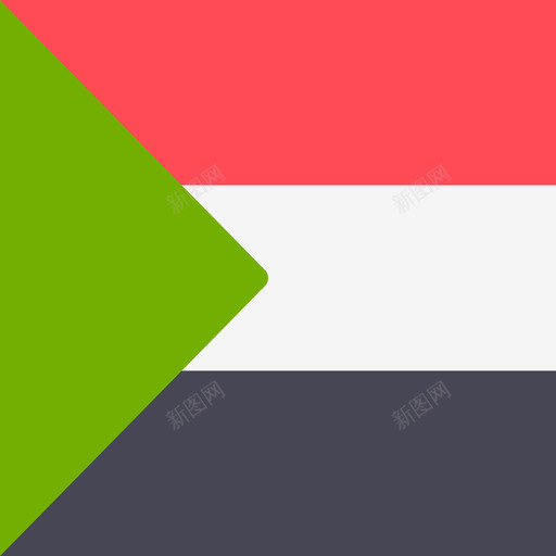 苏丹国际旗帜4广场图标svg_新图网 https://ixintu.com 国际旗帜4 广场 苏丹
