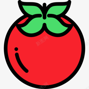 番茄野餐原色图标图标