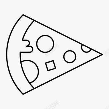 披萨晚餐快餐图标图标