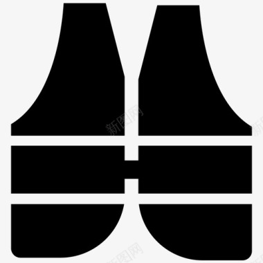 救生衣运动夹克防水夹克图标图标