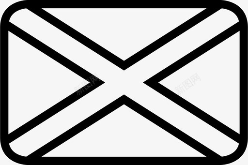 苏格兰旗国家民族图标图标