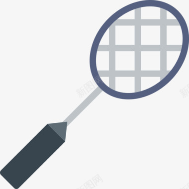 羽毛球运动48平手图标图标