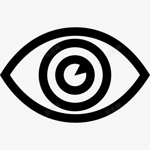 眼睛视力视野图标svg_新图网 https://ixintu.com 可视性 用户界面轮廓 眼睛 视力 视觉 视野