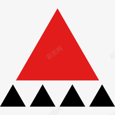 三角形创意流程11平面图标图标
