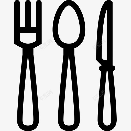 餐具厨房13线性图标svg_新图网 https://ixintu.com 厨房13 线性 餐具