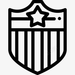 美国盾美国盾美国7直线型图标高清图片