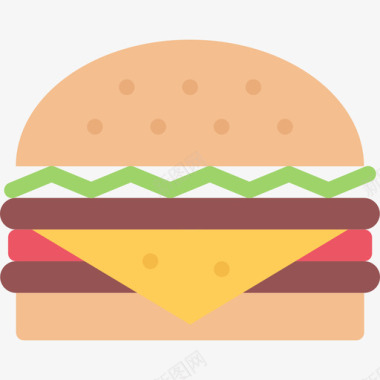 汉堡食品饮料无糖图标图标