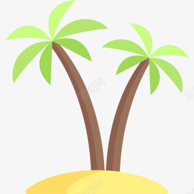 棕榈树假日旅行2公寓图标图标