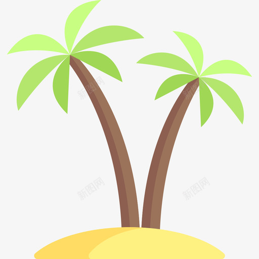 棕榈树假日旅行2公寓图标svg_新图网 https://ixintu.com 假日旅行2 公寓 棕榈树