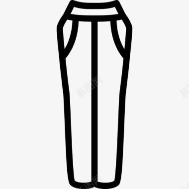 裤子女装4直线型图标图标