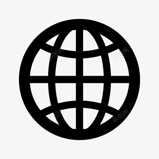 互联网浏览器全球网络图标svg_新图网 https://ixintu.com 互联网浏览器 全球 机场 网络