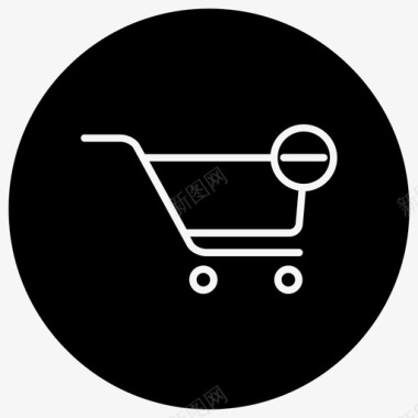 购物车购买产品电子商务图标图标